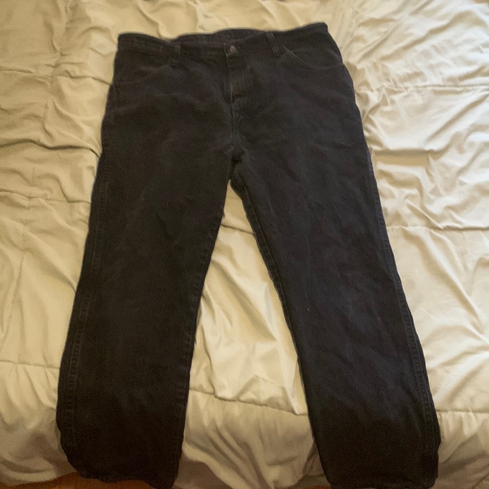 Black Rustler jeans